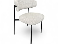 2x eetkamerstoel bouclé beige - afbeelding 2 van  3