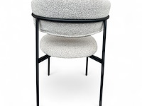 2x eetkamerstoel bouclé beige - afbeelding 3 van  3