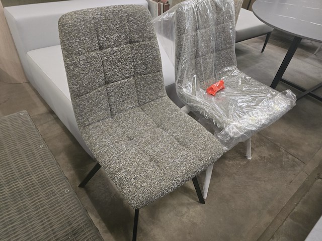 2x eetkamerstoel brink darkgrey fabrics - afbeelding 2 van  4