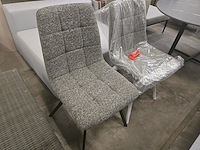 2x eetkamerstoel brink darkgrey fabrics - afbeelding 2 van  4