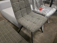 2x eetkamerstoel brink darkgrey fabrics - afbeelding 3 van  4