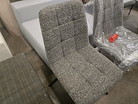 2x eetkamerstoel brink darkgrey fabrics - afbeelding 4 van  4