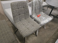 2x eetkamerstoel brink darkgrey fabrics - afbeelding 2 van  4