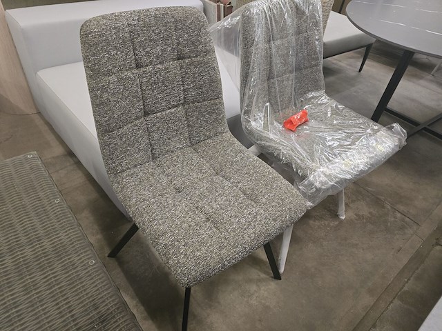 2x eetkamerstoel brink darkgrey fabrics - afbeelding 2 van  4