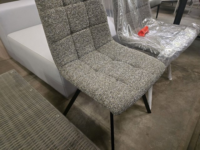 2x eetkamerstoel brink darkgrey fabrics - afbeelding 3 van  4