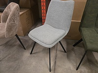 2x eetkamerstoel brink grey fabrics - afbeelding 1 van  4