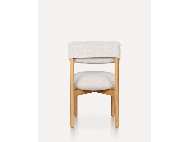 2x eetkamerstoel eik afwerking in essenhout - afbeelding 4 van  4