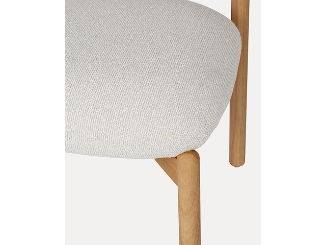 2x eetkamerstoel eik afwerking in essenhout - afbeelding 1 van  4