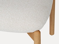 2x eetkamerstoel eik afwerking in essenhout - afbeelding 1 van  4