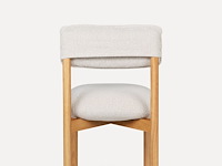 2x eetkamerstoel eik afwerking in essenhout - afbeelding 4 van  4