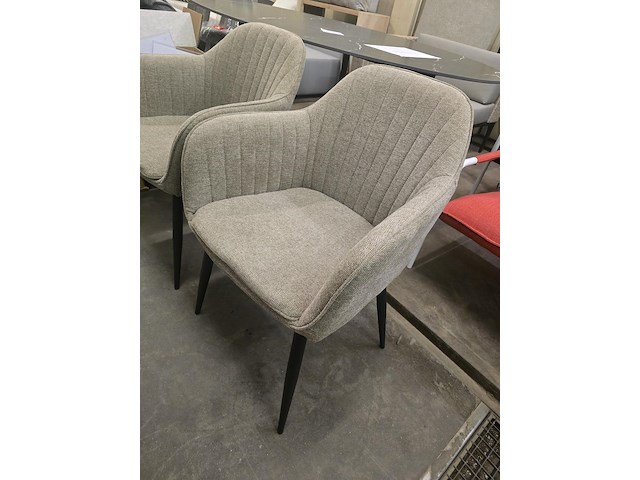 2x eetkamerstoel emma beige - afbeelding 2 van  4