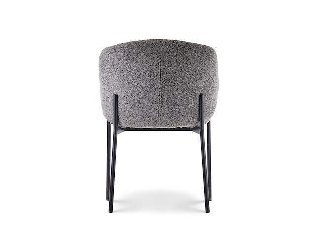 2x eetkamerstoel grey bouclé - afbeelding 5 van  5