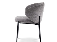 2x eetkamerstoel grey bouclé - afbeelding 3 van  5