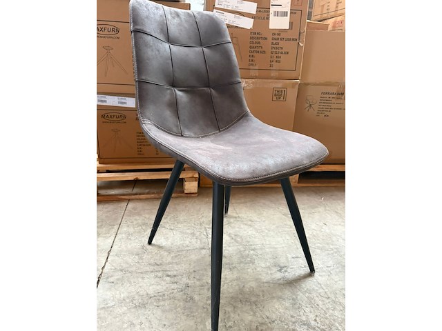 2x eetkamerstoel maxfurn peak antraciet - afbeelding 2 van  2