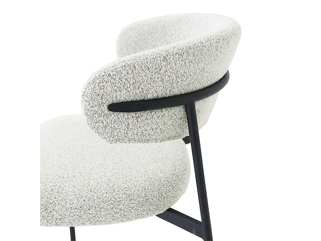 2x eetkamerstoel metalen onderstel - afbeelding 3 van  3