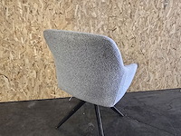 2x eetkamerstoel mhm15 beige bouclé met kruispoot - afbeelding 5 van  5