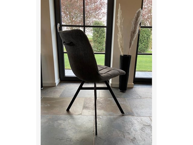 2x eetkamerstoel nyncke antraciet - afbeelding 2 van  2