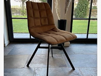 2x eetkamerstoel nynke cognac - afbeelding 1 van  2
