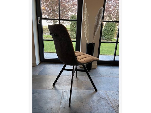 2x eetkamerstoel nynke cognac - afbeelding 2 van  2