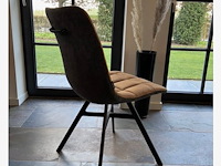 2x eetkamerstoel nynke cognac - afbeelding 2 van  2