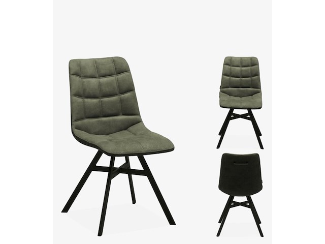 2x eetkamerstoel nynke moss green - afbeelding 1 van  1