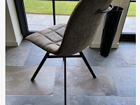 2x eetkamerstoel nynke taupe - afbeelding 1 van  2