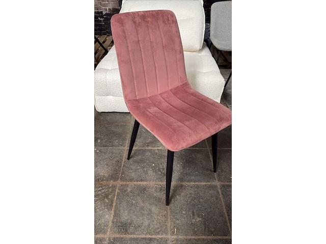 2x eetkamerstoel roze - afbeelding 1 van  1