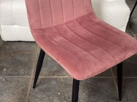 2x eetkamerstoel roze - afbeelding 1 van  1