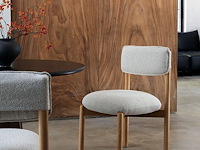 2x eetkamerstoel walnoot afwerking in essenhout - afbeelding 5 van  5