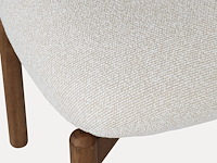 2x eetkamerstoel walnoot afwerking in essenhout - afbeelding 1 van  5