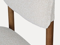 2x eetkamerstoel walnoot afwerking in essenhout - afbeelding 2 van  5