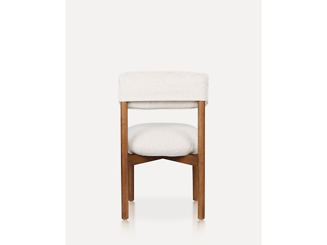 2x eetkamerstoel walnoot afwerking in essenhout - afbeelding 3 van  5