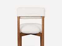 2x eetkamerstoel walnoot afwerking in essenhout - afbeelding 3 van  5