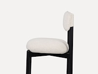 2x eetkamerstoel zwarte afwerking - essenhout - afbeelding 2 van  5