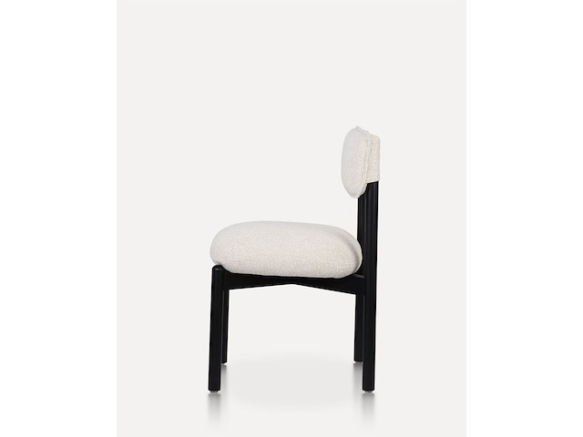 2x eetkamerstoel zwarte afwerking - essenhout - afbeelding 2 van  5