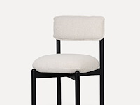 2x eetkamerstoel zwarte afwerking - essenhout - afbeelding 1 van  5