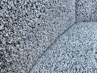 2x eetkamestoel grijs bouclé