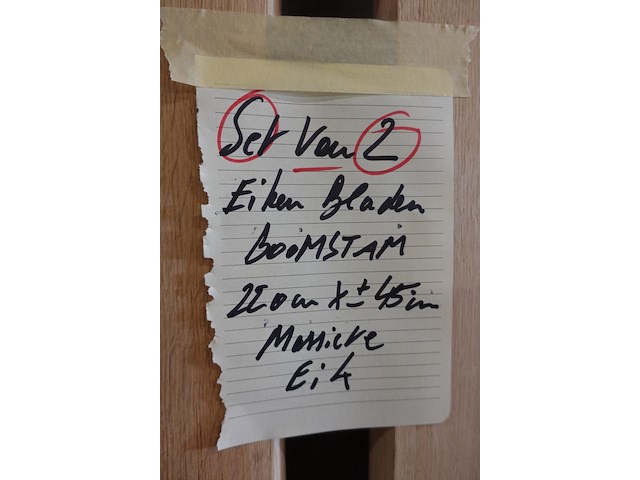 2x eiken blad - afbeelding 4 van  4