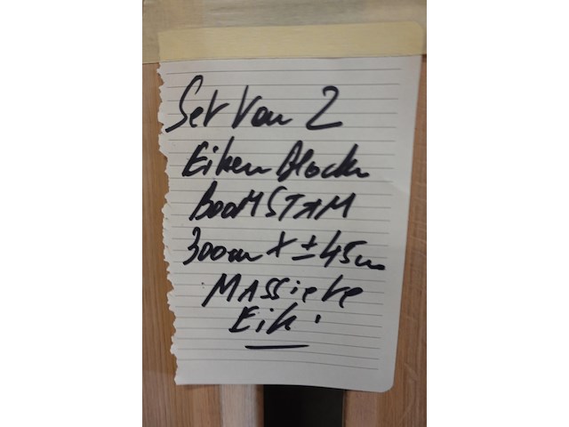 2x eiken blad - afbeelding 2 van  2