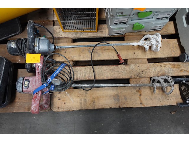2x elektrische betonmixers - afbeelding 1 van  5