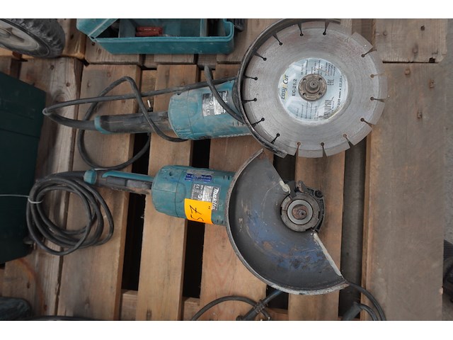 2x elektrische haakse slijper makita - afbeelding 1 van  8