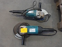 2x elektrische haakse slijper makita