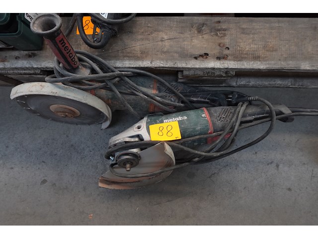 2x elektrische haakse slijper metabo - afbeelding 1 van  7