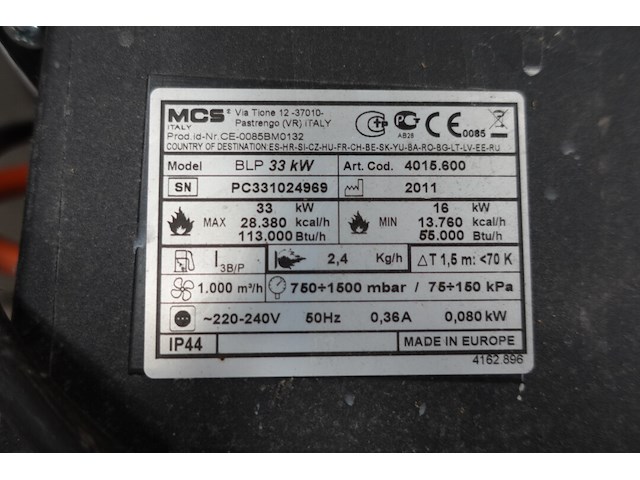 2x elektrische heteluchtkanonnen - afbeelding 4 van  6