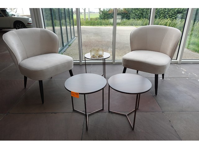 2x fauteuil & tafels - afbeelding 2 van  6