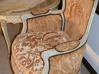 2x fauteuils met tafeltje rieten blad - afbeelding 2 van  4