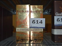 2x fles whisky, balblair, elements, 70cl - afbeelding 1 van  2
