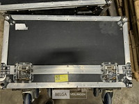 2x flight-case op wielen prof led verlichting - afbeelding 1 van  4