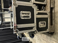 2x flight-case op wielen prof led verlichting - afbeelding 4 van  4