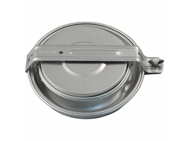 (2x) fox outdoor kookset / pannenset aluminium 5-delig - afbeelding 2 van  2